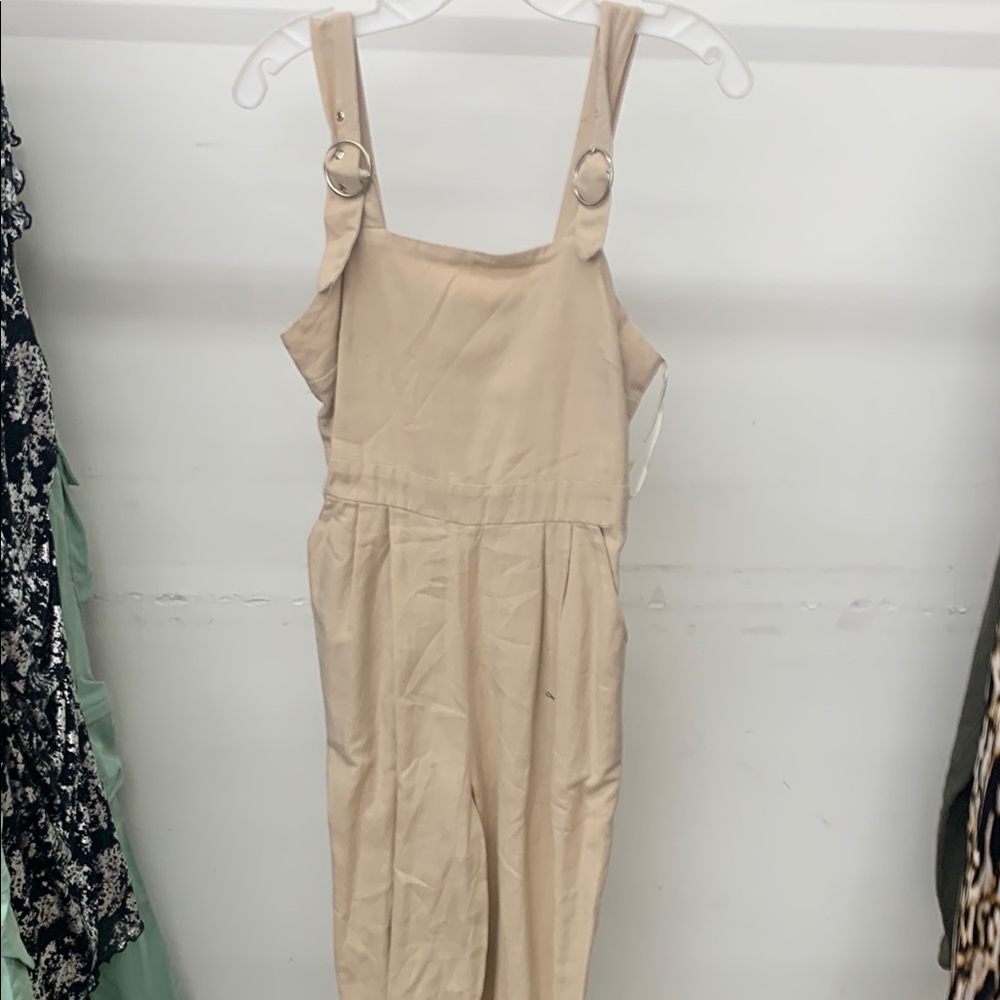 Beige Women's Jumpsuit